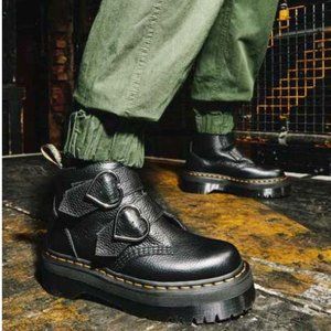 COPY - Devon Heart Leather Platform Boots
